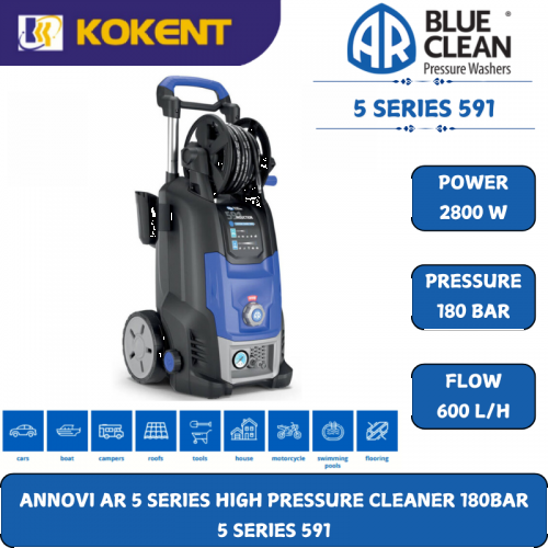 ANNOVI AR 5 SERIES HIGH PRESSURE CLEANER 180BAR  5 SERIES 591