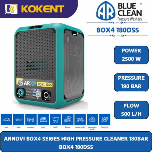 ANNOVI BOX4 SERIES HIGH PRESSURE CLEANER 180BAR  BOX4 180DSS