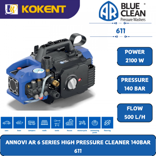 ANNOVI AR 6 SERIES HIGH PRESSURE CLEANER 140BAR  611
