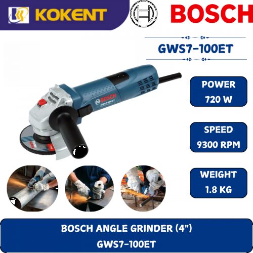 BOSCH PROFESSIONAL ANGLE GRINDER GWS7-100ET (4