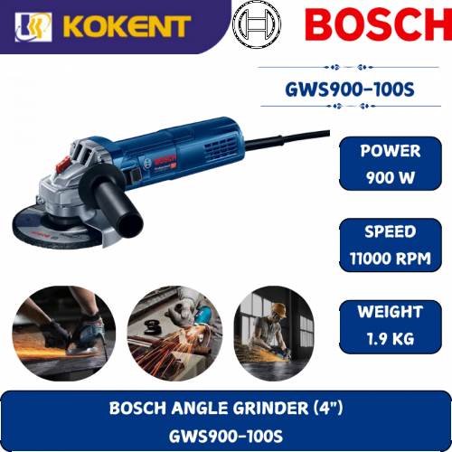 BOSCH PROFESSIONAL ANGLE GRINDER GWS900-100S (4
